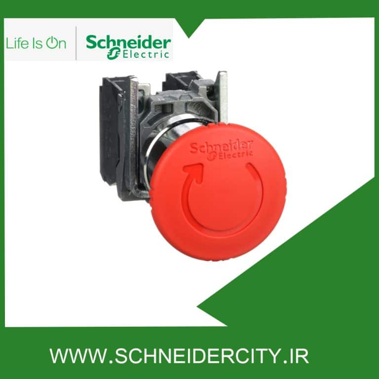 امرجنسی کله قارچی فلزی با 1NC+1NO اشنایدرXB4BS8445