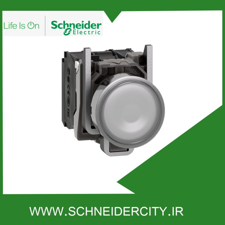 پوش باتن فلزی سفید 220 تا 240 ولت AC اشنایدرXB4BW31M5
